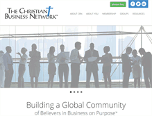 Tablet Screenshot of christianbusinessnetwork.com